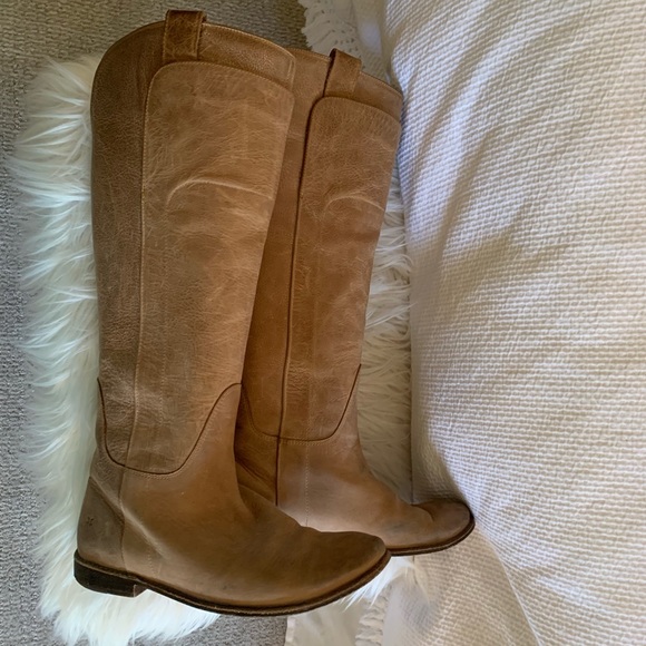 Frye Tan Riding Boots - Picture 2 of 4